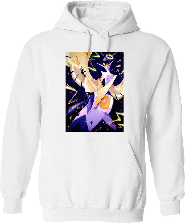 Hazbin Hotel Adam Classic Graphic Pullover Hoodie - White