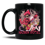 Hazbin Hotel Alastor and Lucifer Classic Black Coffee Mug, Gift Coffee Mug