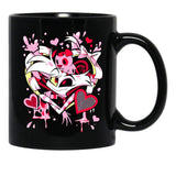 Hazbin Hotel Angel Dust Classic Black Coffee Mug, Gift Coffee Mug - Black