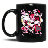Hazbin Hotel Angel Dust Classic Black Coffee Mug, Gift Coffee Mug