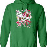 Hazbin Hotel Angel Dust Classic Graphic Pullover Hoodie - Green