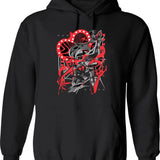 Hazbin Hotel Angel Dust Classic T-Hoodie0787y Black Graphic Pullover Hoodie - Black
