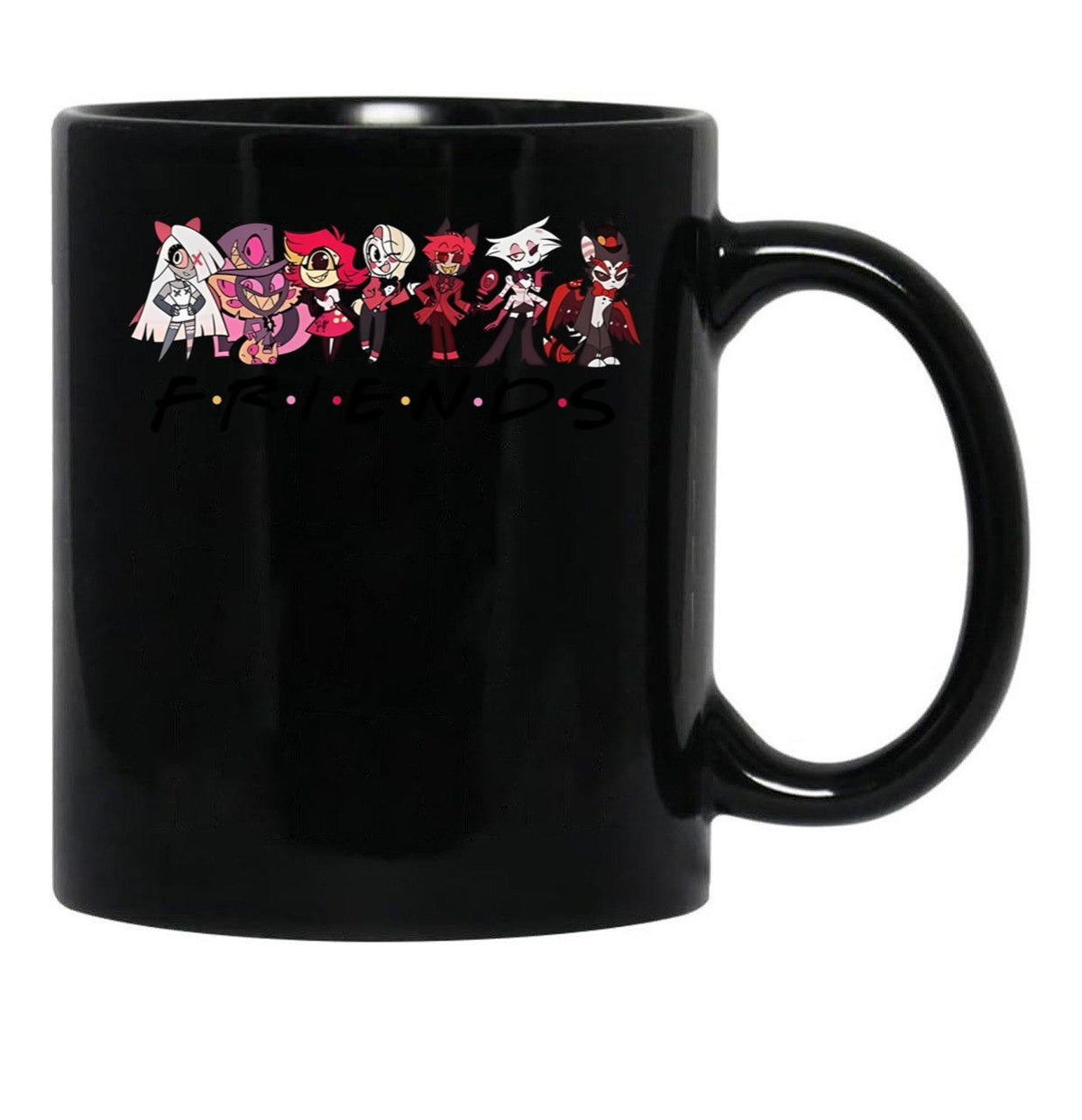 Hazbin Hotel Friend Black Coffee Mug, Gift Coffee Mug - Black