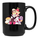 Hazbin Hotel Lucifer Morningstar Classic Black Coffee Mug, Gift Coffee Mug
