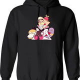 Hazbin Hotel Lucifer Morningstar Classic Graphic Pullover Hoodie - Black