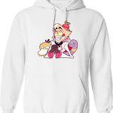 Hazbin Hotel Lucifer Morningstar Classic Graphic Pullover Hoodie - White