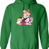 Hazbin Hotel Lucifer Morningstar Classic Graphic Pullover Hoodie - Green