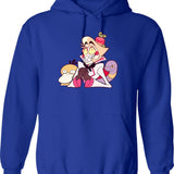 Hazbin Hotel Lucifer Morningstar Classic Graphic Pullover Hoodie - Blue