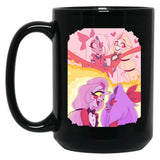 Hazbin Hotel - Vaggie And Charlie Painting Black Coffee Mug, Gift Coffee Mug - Black