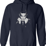 Hawk Tuah Retro Llama Hoodie - Navy