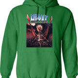 Heavenn And Hell Hoodie - Retro Graphic Pullover Hoodie for Men & Women - Green