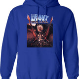 Heavenn And Hell Hoodie - Retro Graphic Pullover Hoodie for Men & Women - Blue