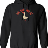 Hell Is Other People Hoodie - Retro Graphic Pullover Hoodie for Men & Women - Black