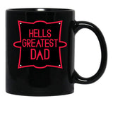 Hell’s Greatest Dad - Parody Classic Black Coffee Mug, Gift Coffee Mug - Black