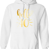 Hellfest 2 Hoodie Classique - Retro Graphic Pullover Hoodie for Men & Women - White