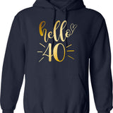 Hellfest 2 Hoodie Classique - Retro Graphic Pullover Hoodie for Men & Women - Navy