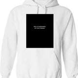 Hello Darkness My Old Friend Skull Vintage Hoodie - White