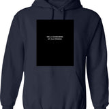 Hello Darkness My Old Friend Skull Vintage Hoodie - Navy