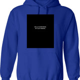 Hello Darkness My Old Friend Skull Vintage Hoodie - Blue