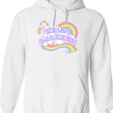 Hello 40 Hoodie - Retro Graphic Pullover Hoodie for Men & Women - White