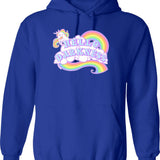 Hello 40 Hoodie - Retro Graphic Pullover Hoodie for Men & Women - Blue