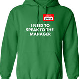 Hello Darkness My Old Friend. Retro 70s. Funny Shirts. Hoodie - Green