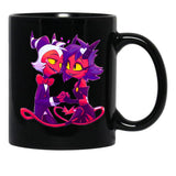 Helluva Boss Millie And Moxxie Black Coffee Mug, Gift Coffee Mug - Black