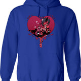 Helluva Boss Moxxie and Millie Classic Graphic Pullover Hoodie - Blue