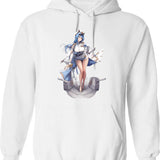 Hello People Hoodie - Retro Graphic Pullover Hoodie for Men & Women - White