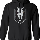 Helmets For Motorsports Hoodie - Retro Graphic Pullover Hoodie for Men & Women - Black