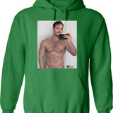 Henry Cavill Selfie Graphic Pullover Hoodie - Green