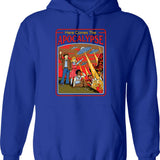 Here Comes The Apocalypse Hoodie - Retro Graphic Pullover Hoodie for Men & Women - Blue