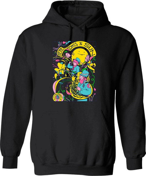 Here Comes The Apocalypse (1) Hoodie - Retro Graphic Pullover Hoodie for Men & Women - Black