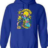 Here Comes The Apocalypse (1) Hoodie - Retro Graphic Pullover Hoodie for Men & Women - Blue