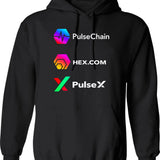 Herren Style Floral Pattern Vintage Hoodie - Retro Graphic Cosy Pullover - Black