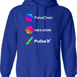 Herren Style Floral Pattern Vintage Hoodie - Retro Graphic Cosy Pullover - Blue