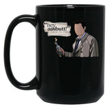Hey Assbutt - Castiel Black Coffee Mug, Gift Coffee Mug - Black
