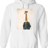 Hide From Reality Hoodie - Retro Graphic Pullover Hoodie for Men & Women - White
