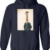 Hide From Reality Hoodie - Retro Graphic Pullover Hoodie for Men & Women - Navy