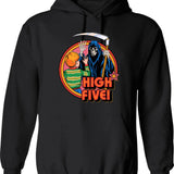High Class Gentleman Hoodie - Retro Graphic Pullover Hoodie for Men & Women - Black