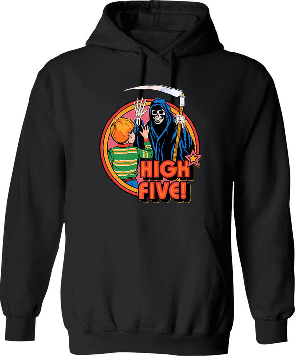 High Class Gentleman Hoodie - Retro Graphic Pullover Hoodie for Men & Women - Black