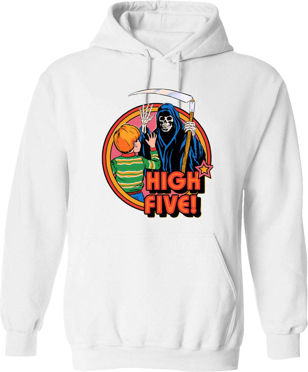 High Class Gentleman Hoodie - Retro Graphic Pullover Hoodie for Men & Women - White