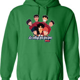 High Five Hoodie - Retro Graphic Pullover Hoodie for Men & Women - Green