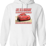 Highland Brew Hoodie - Retro Graphic Pullover Hoodie for Men & Women - White
