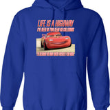 Highland Brew Hoodie - Retro Graphic Pullover Hoodie for Men & Women - Blue