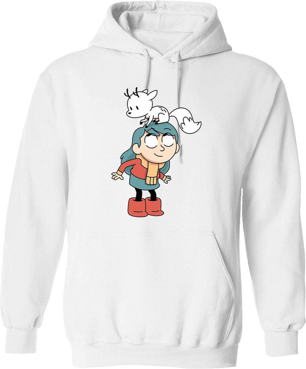 Hilda and Twig Hilda Graphic Pullover Hoodie - White