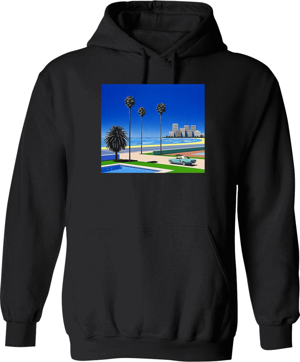 Hip Hop Deltron 3030 Essential Hoodie - Retro Graphic Pullover Hoodie for Men & Women - Black
