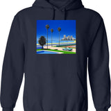 Hip Hop Deltron 3030 Essential Hoodie - Retro Graphic Pullover Hoodie for Men & Women - Navy