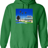 Hip Hop Deltron 3030 Essential Hoodie - Retro Graphic Pullover Hoodie for Men & Women - Green