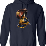 Hogan's Heroes Hans Schultz Hoodie - Retro Graphic Pullover Hoodie for Men & Women - Navy